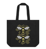 Black Bee Shopper Tote