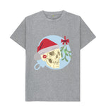 Athletic Grey Santa Skeleton Tee