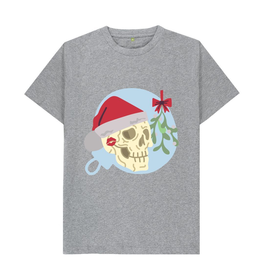 Athletic Grey Santa Skeleton Tee