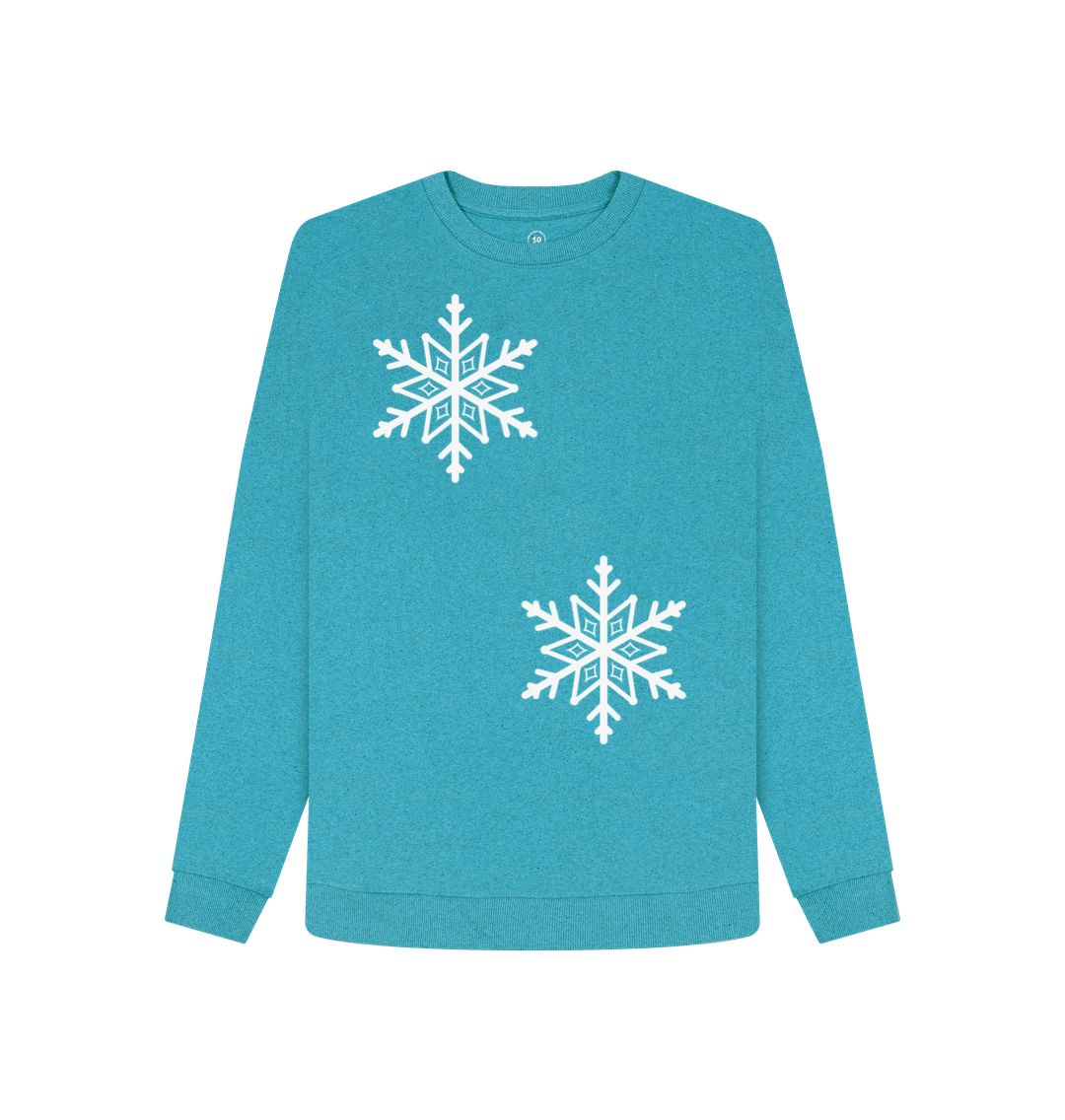 Ocean Blue Snowflakes Remill Sweatshirt