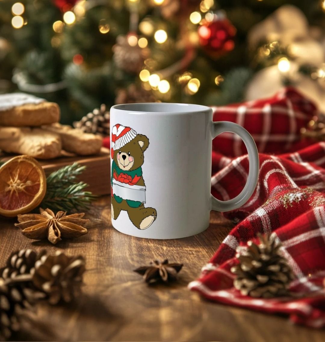 Christmas Teddy Ceramic Mug