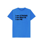 Bright Blue I Am Me Tee