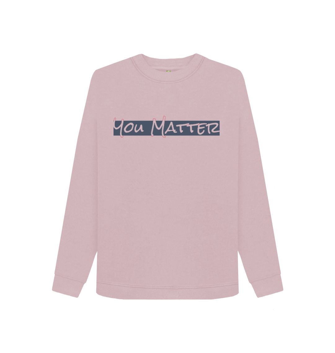 Mauve You Matter Crew Neck Sweater