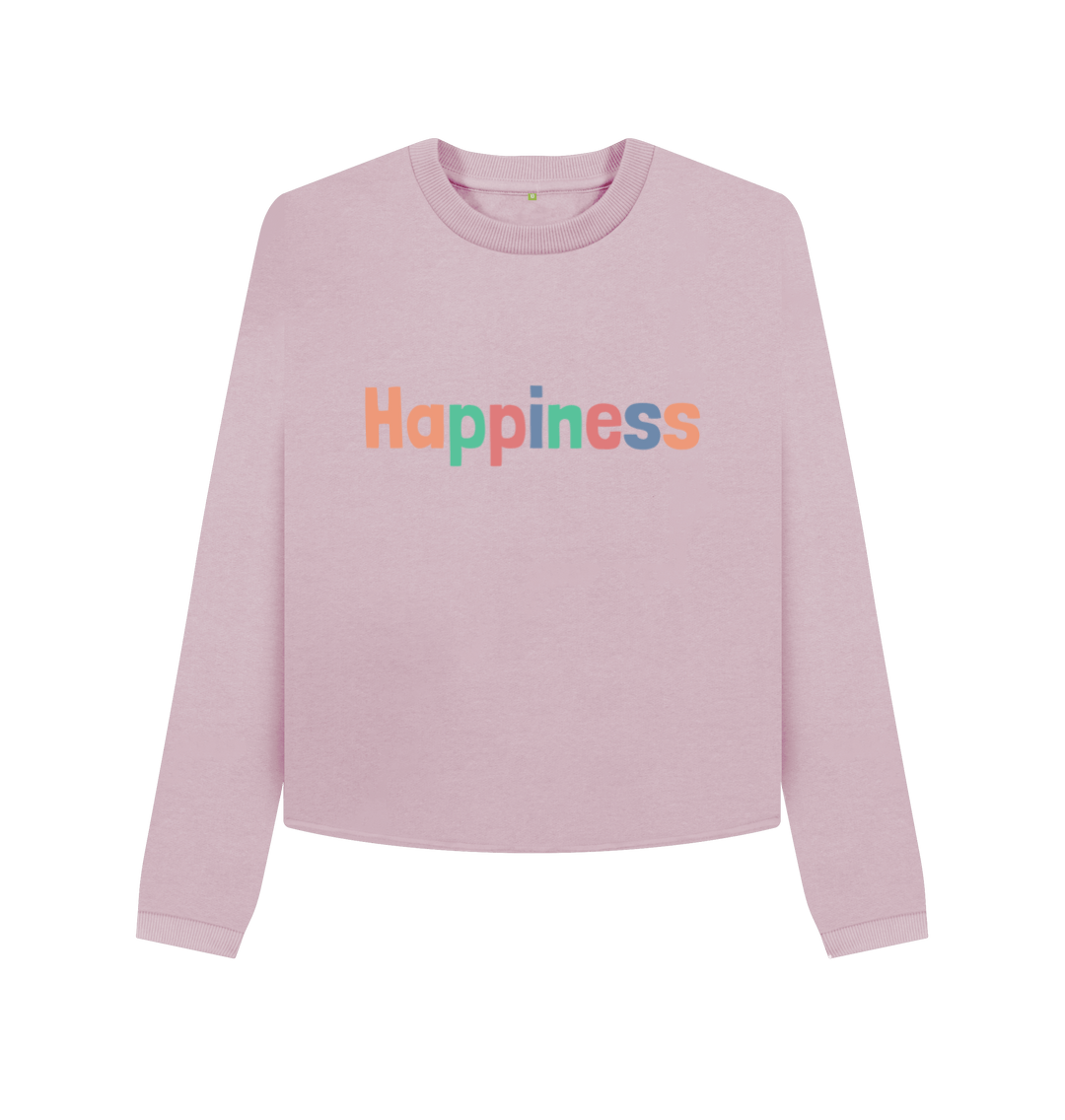 Mauve Printed Boxy Jumpers Front