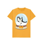 Mustard Cat Snow Globe Tee