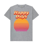 Athletic Grey Sunset Happy Days Tee