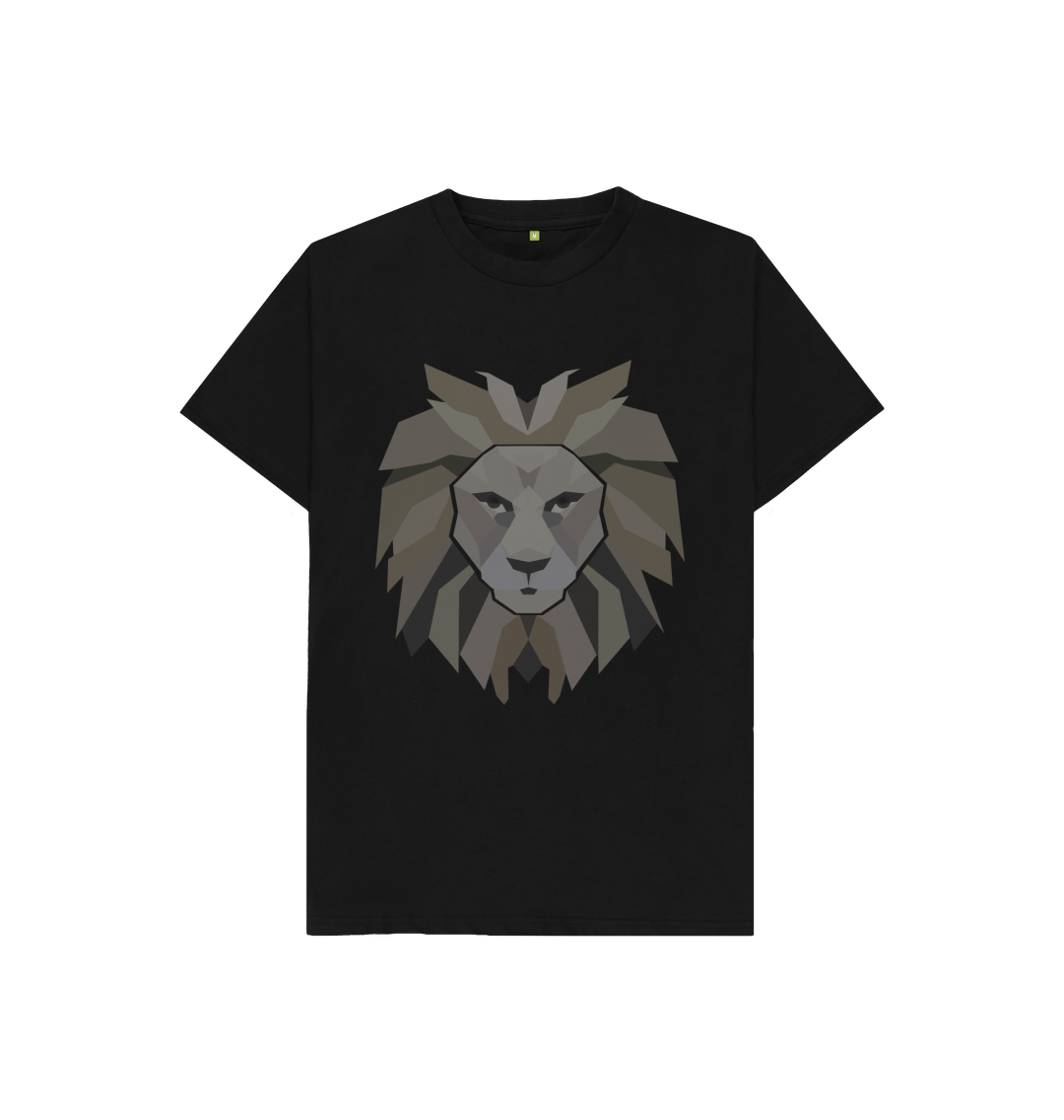 Black Grey Lion Tee