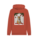 Rust Christmas Tiger Hoodie