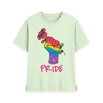 Pastel Green Printed T-shirt Front