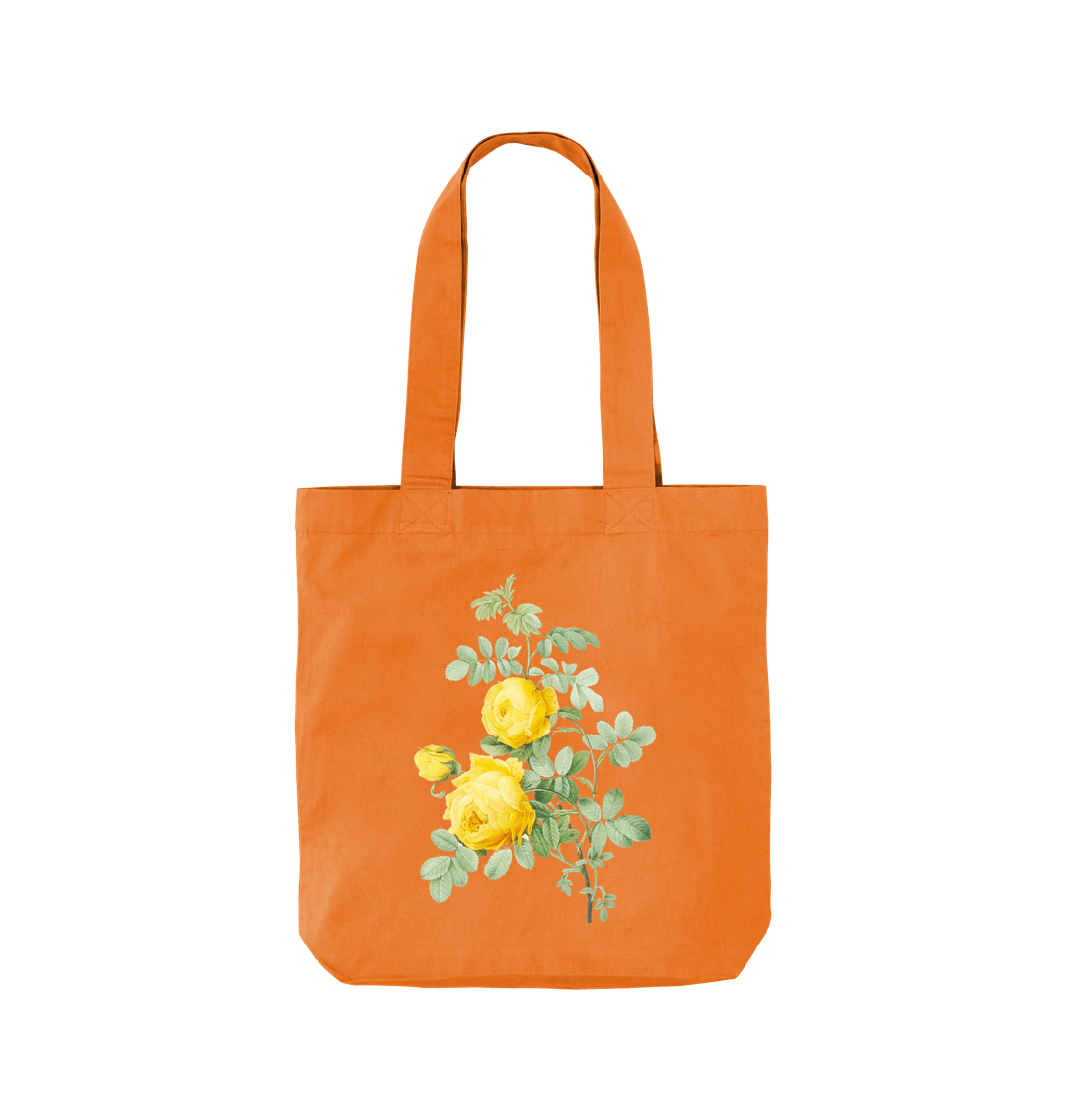 Orange Yellow Rose Twill Tote Bag