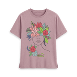 Mauve Printed T-shirt Front