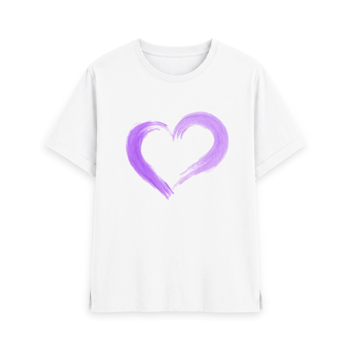 White Printed T-shirt Front