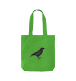 Apple Green Raven Twill Tote Bag