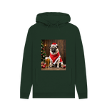 Evergreen Christmas Pug Hoodie