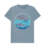 Stone Blue Dolphin Tee