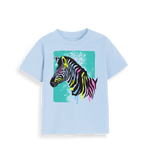 Dusty Blue Baby Zebra Tee