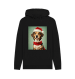 Black Printed Hoody Front