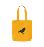 Sunflower Raven Twill Tote Bag