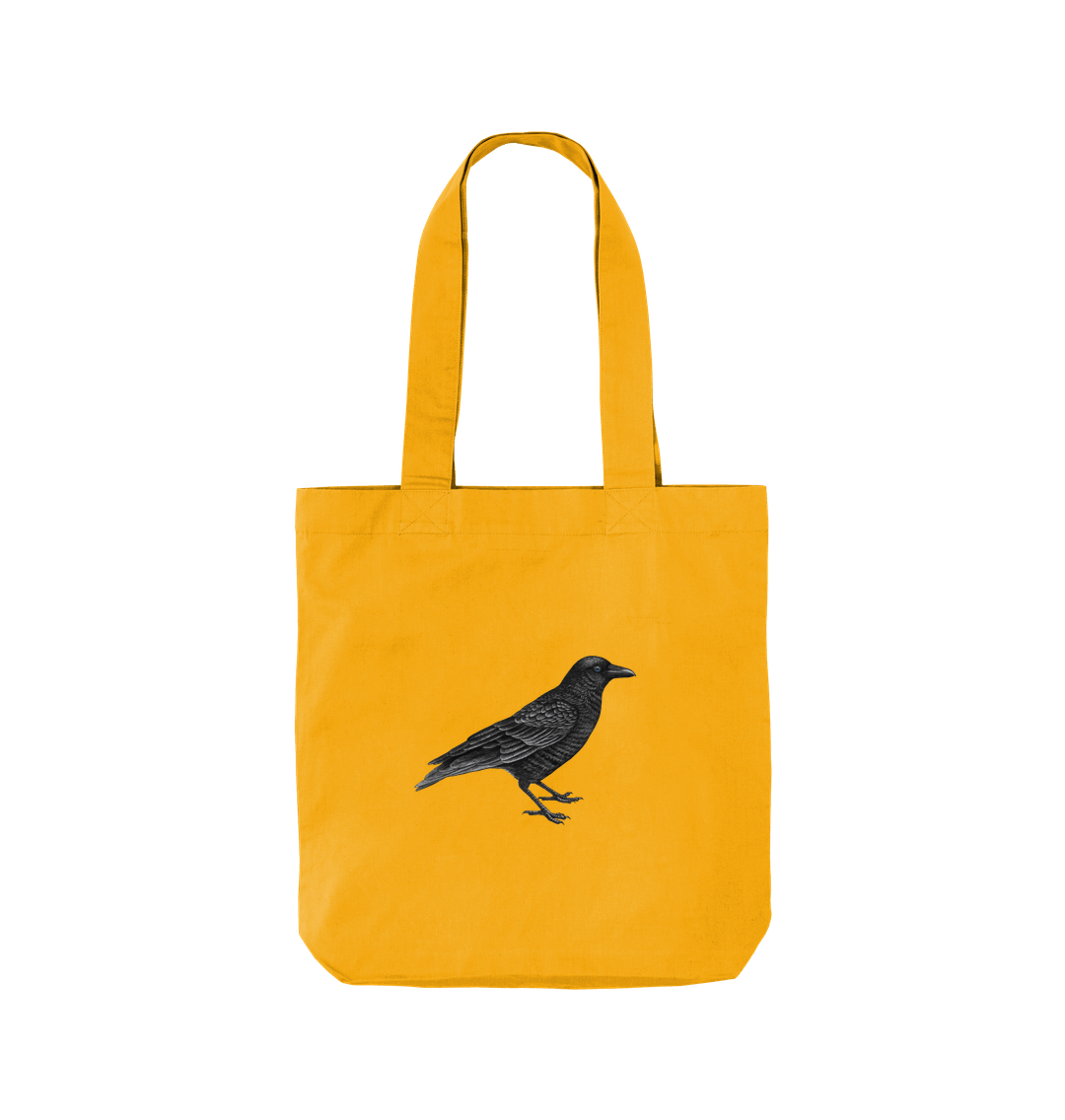 Sunflower Raven Twill Tote Bag