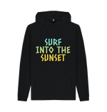 Black Printed Hoody Front