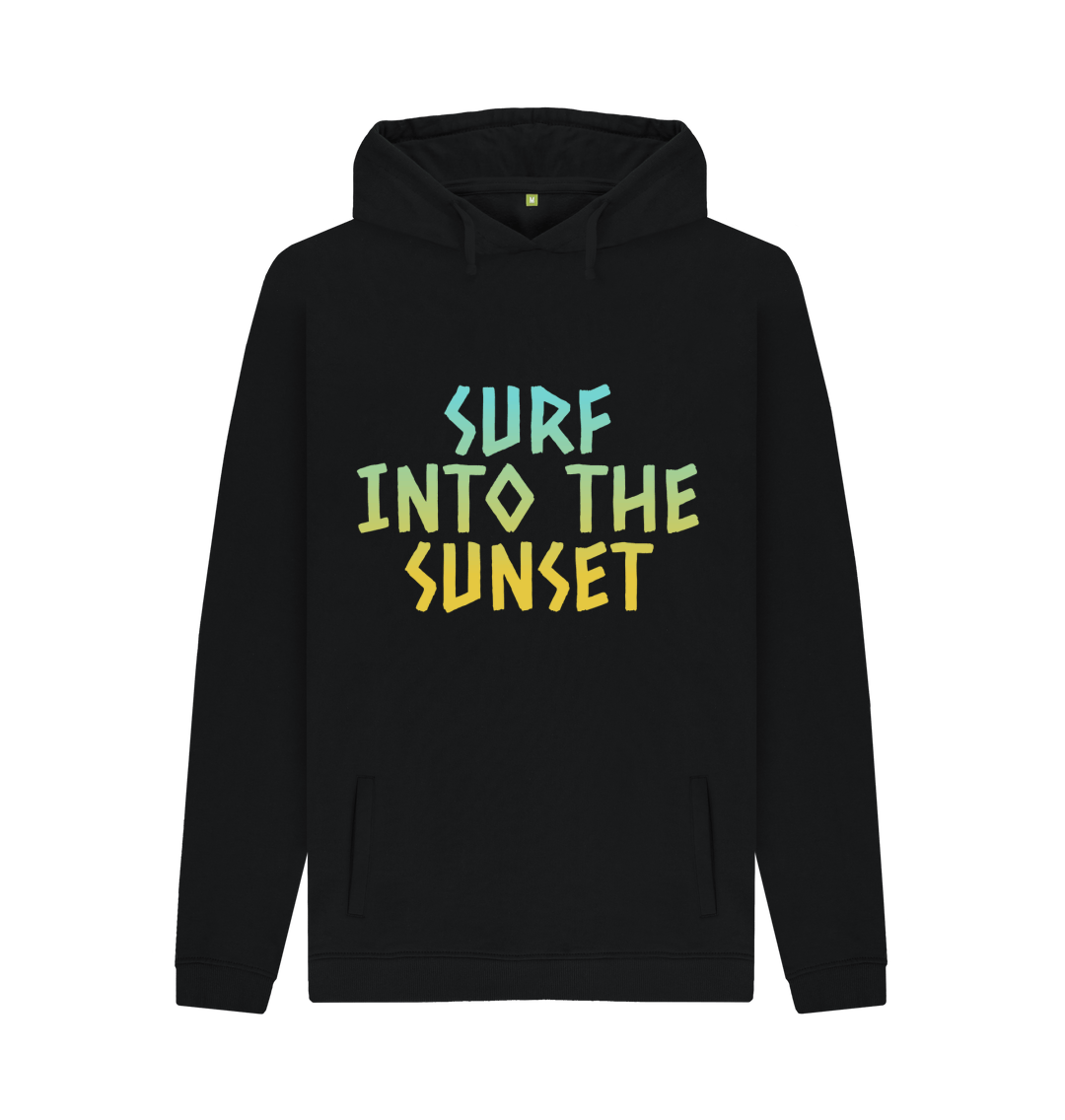 Black Printed Hoody Front