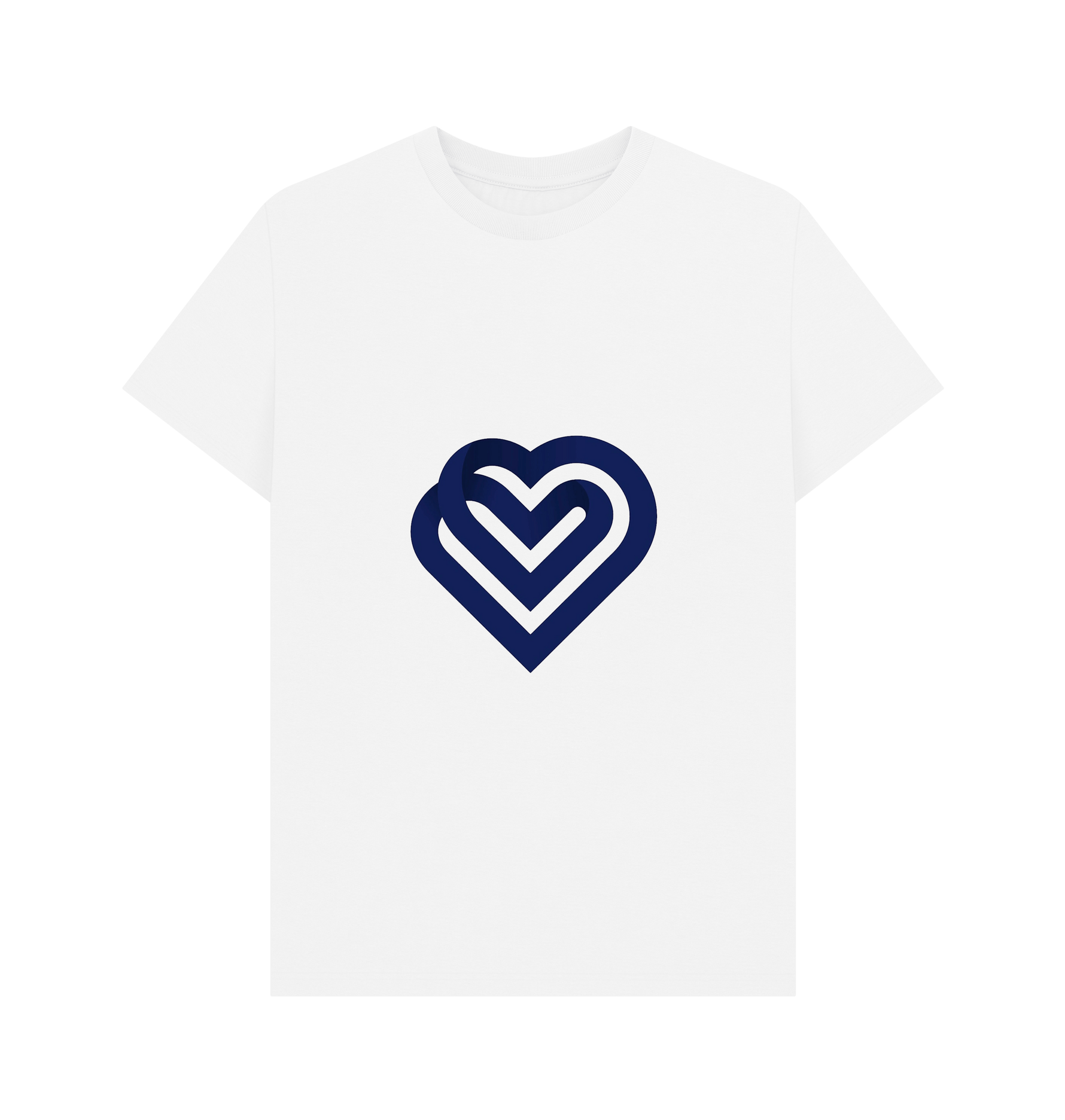 White Printed T-shirt Front