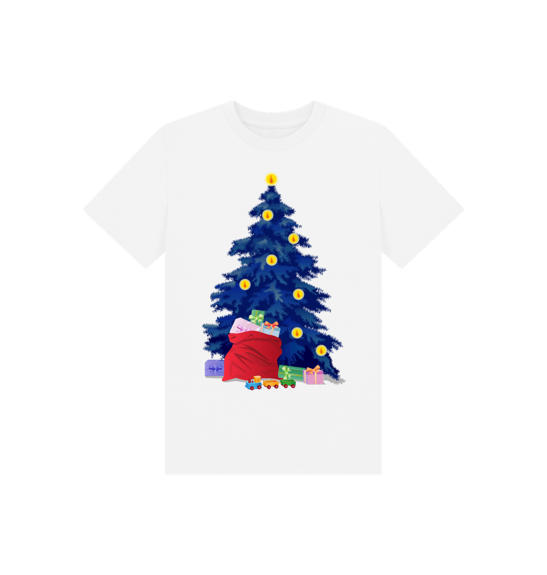 White Christmas Tree Tee