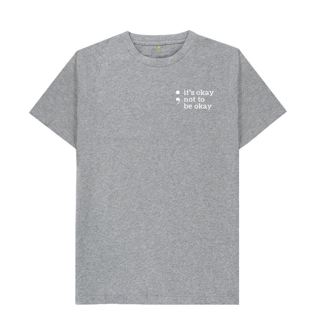 Athletic Grey Its Okay Not To Be Okay Tee