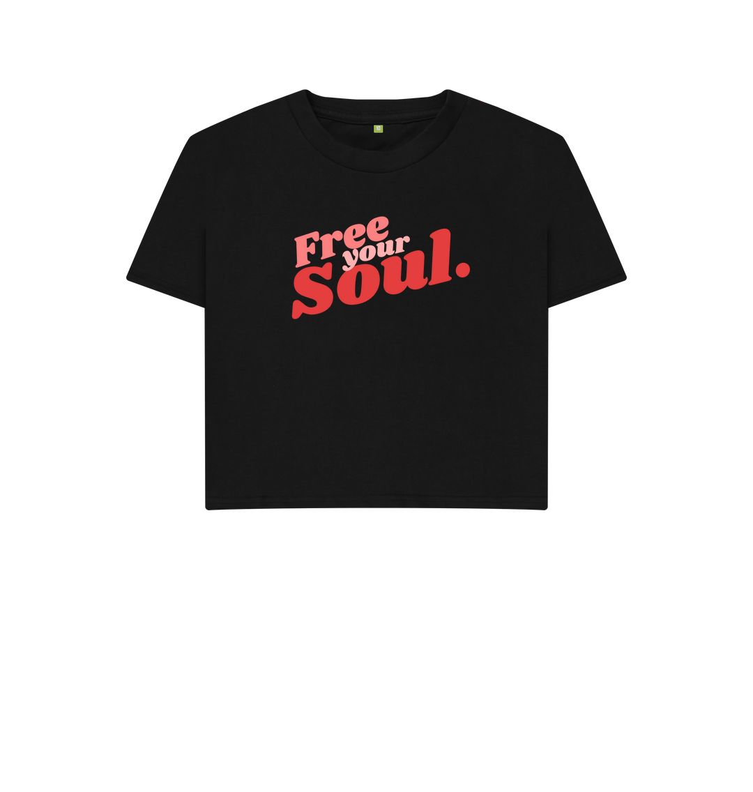 Black Free Your Soul Boxy Tee