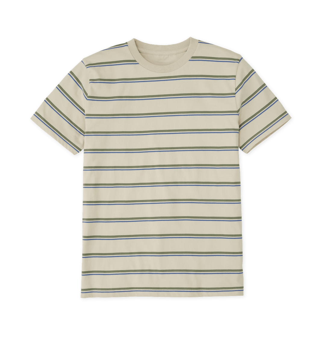 Classic striped tee shirt perfect for casual and formal occasions, featuring high-quality fabric and modern design.