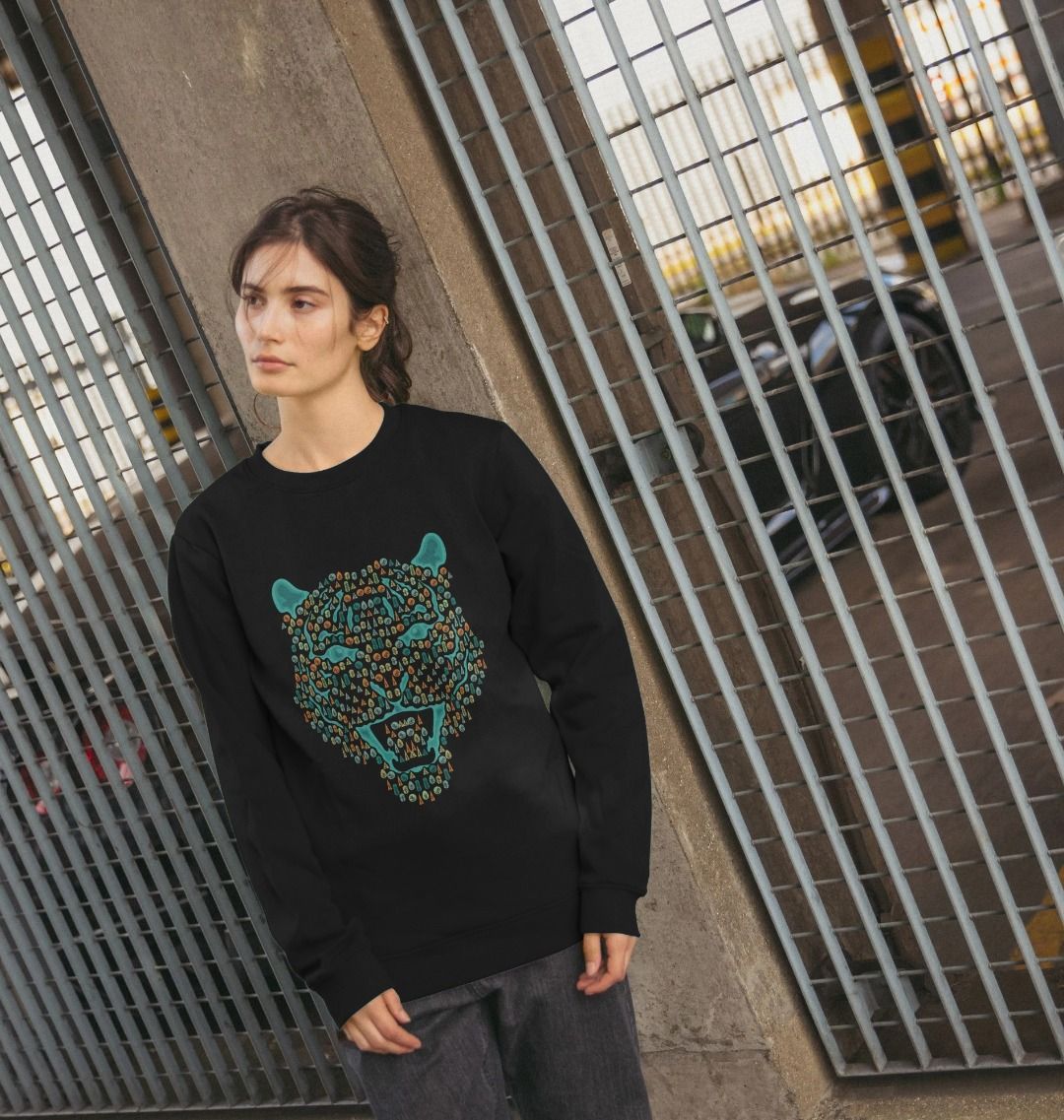 Wild Cat Tree Crew Neck Sweatshirt