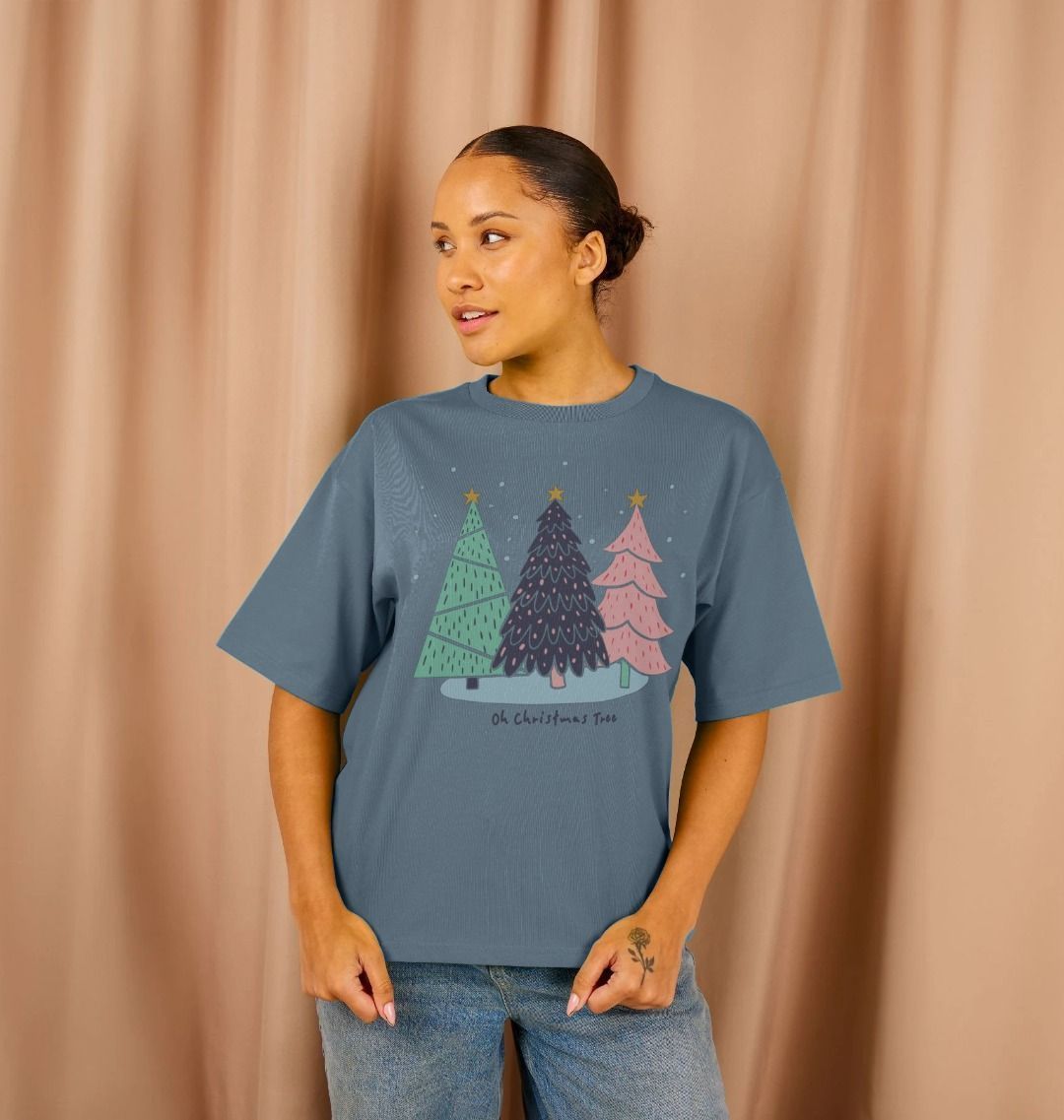 Oh Christmas Tree Oversized Tee