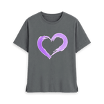 Slate Grey Printed T-shirt Front