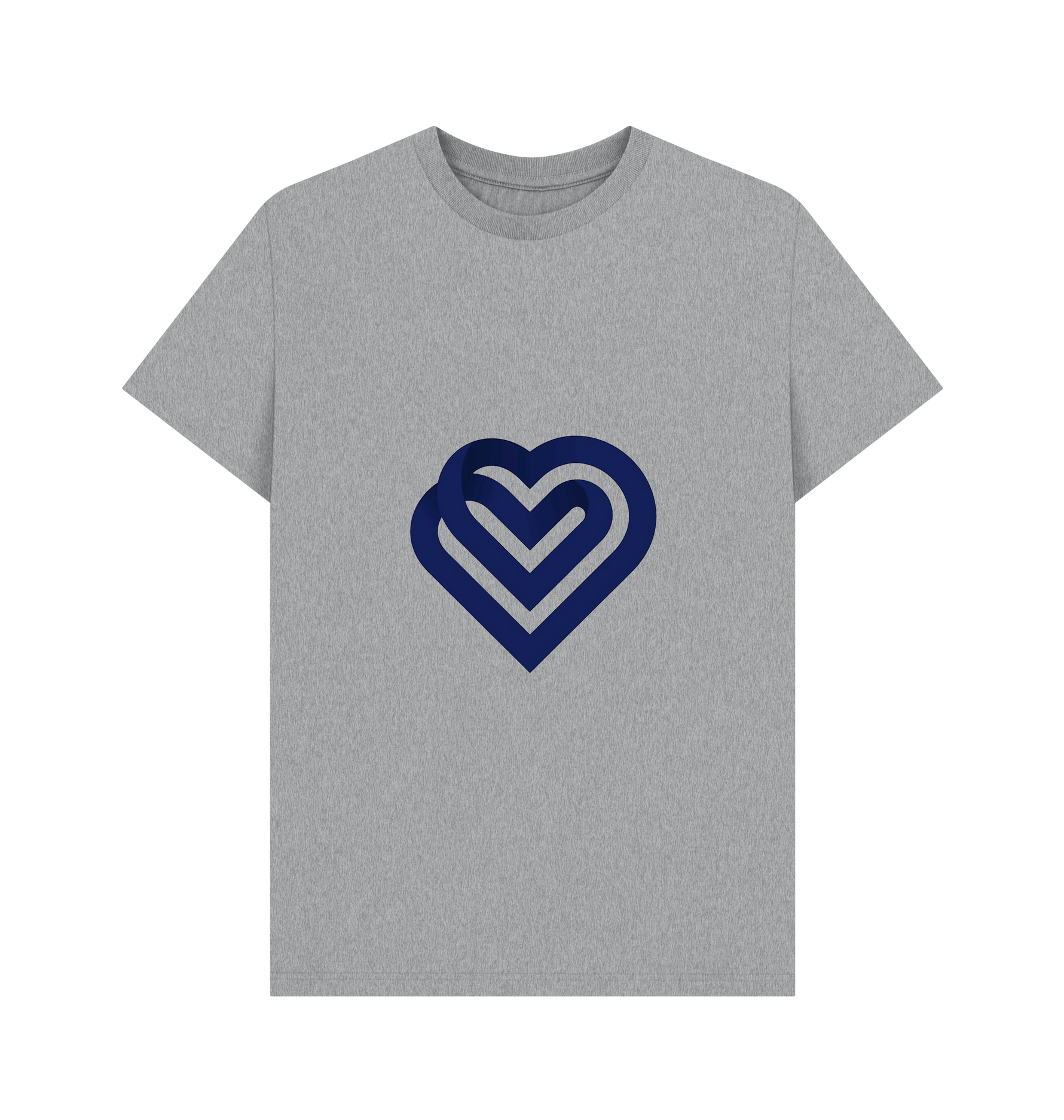 Athletic Grey Printed T-shirt Front