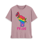 Mauve Printed T-shirt Front