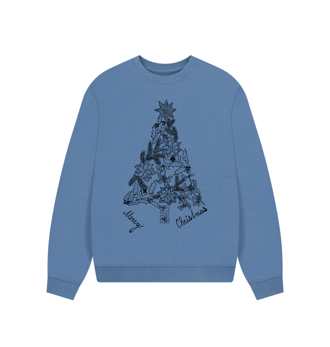 Solent Merry Christmas Oversized Jumper