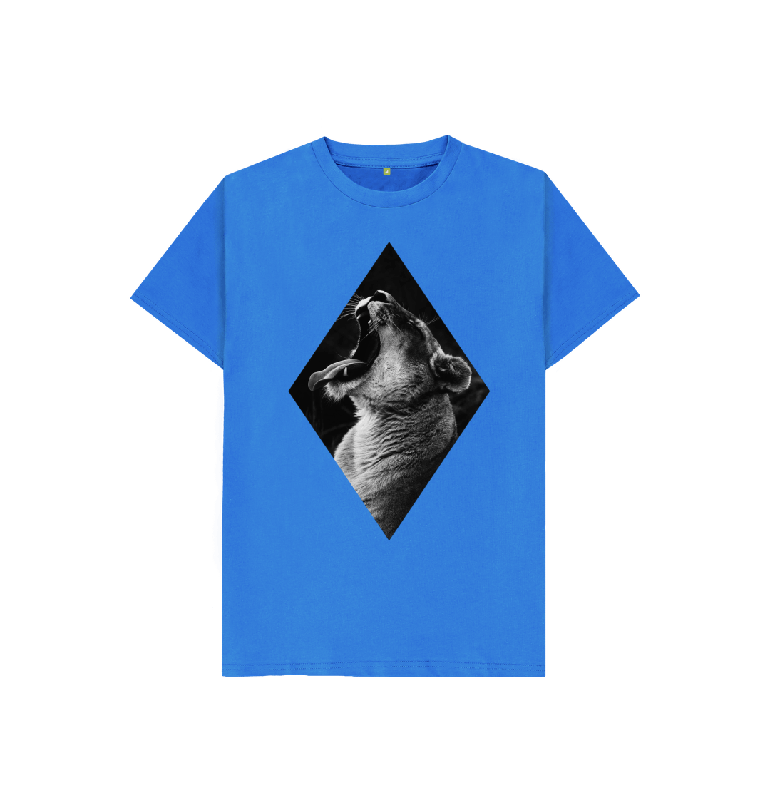 Bright Blue Lion Cub Tee