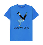 Bright Blue BBOY 4 LIFE Tee