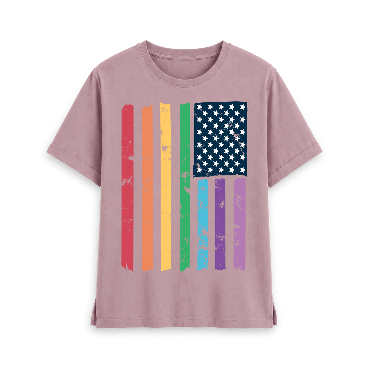 Mauve Printed T-shirt Front