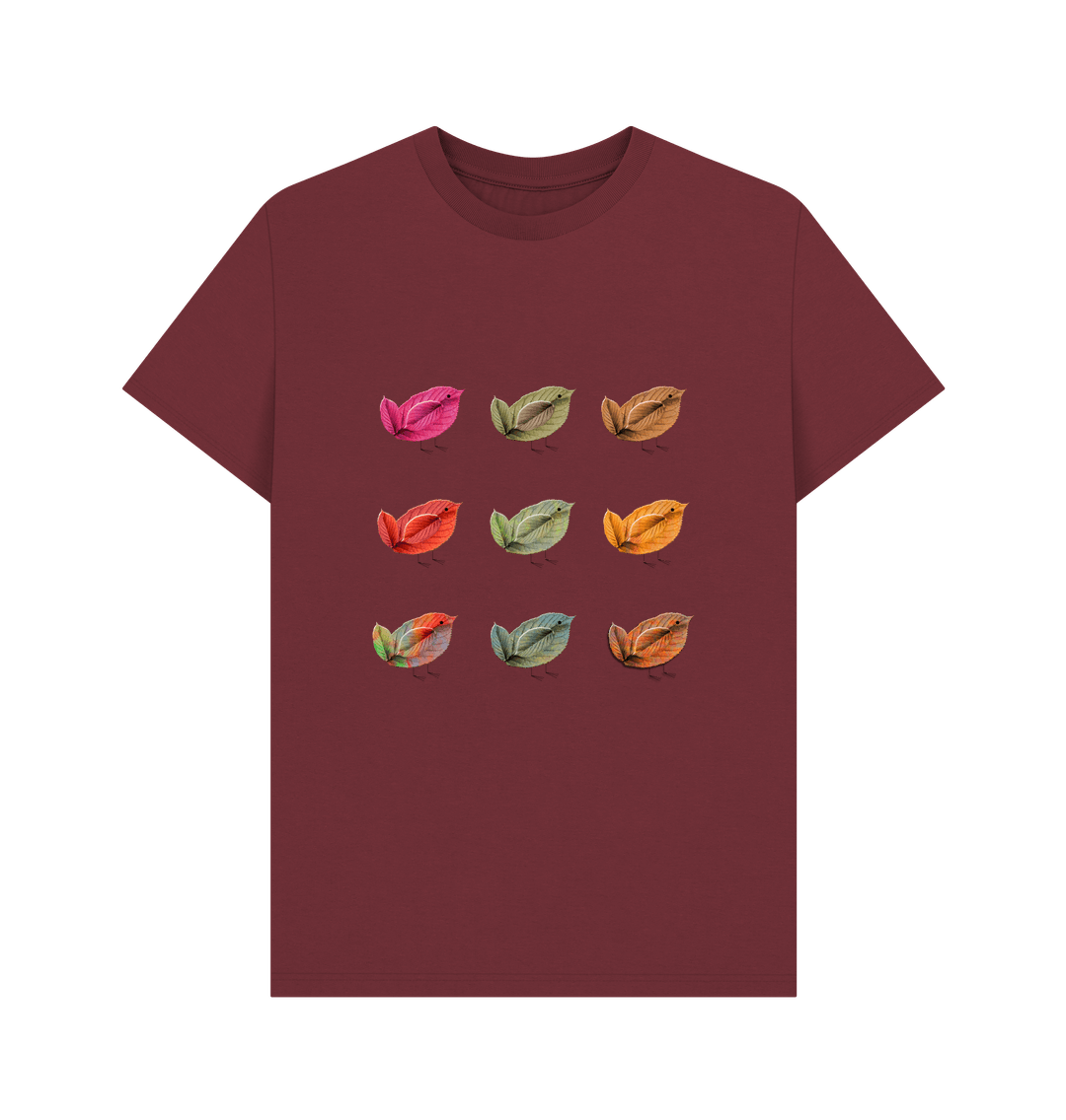 Red Wine Autumn Birds Tee