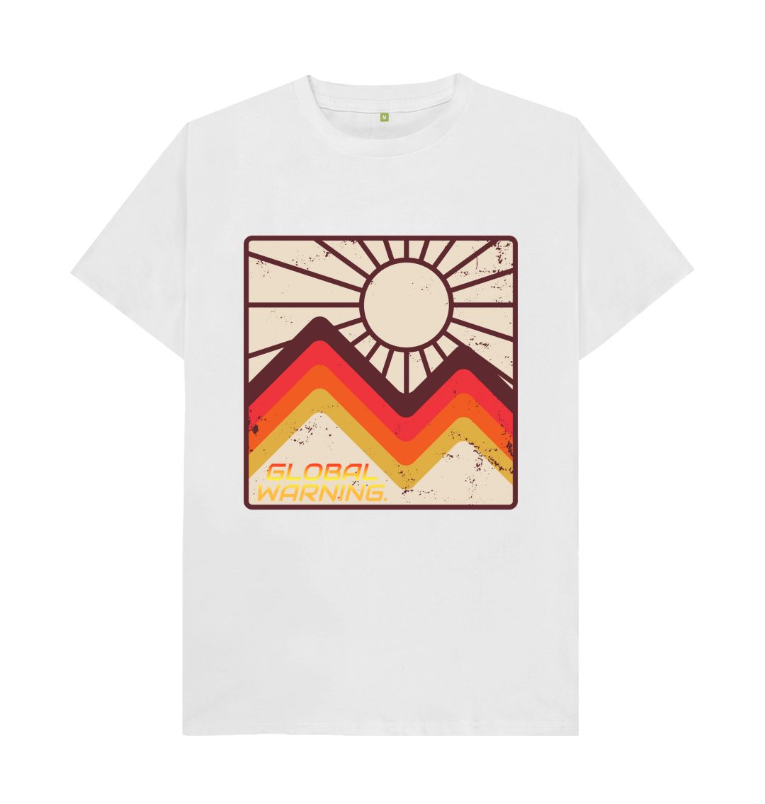 White Global Warning. Tee