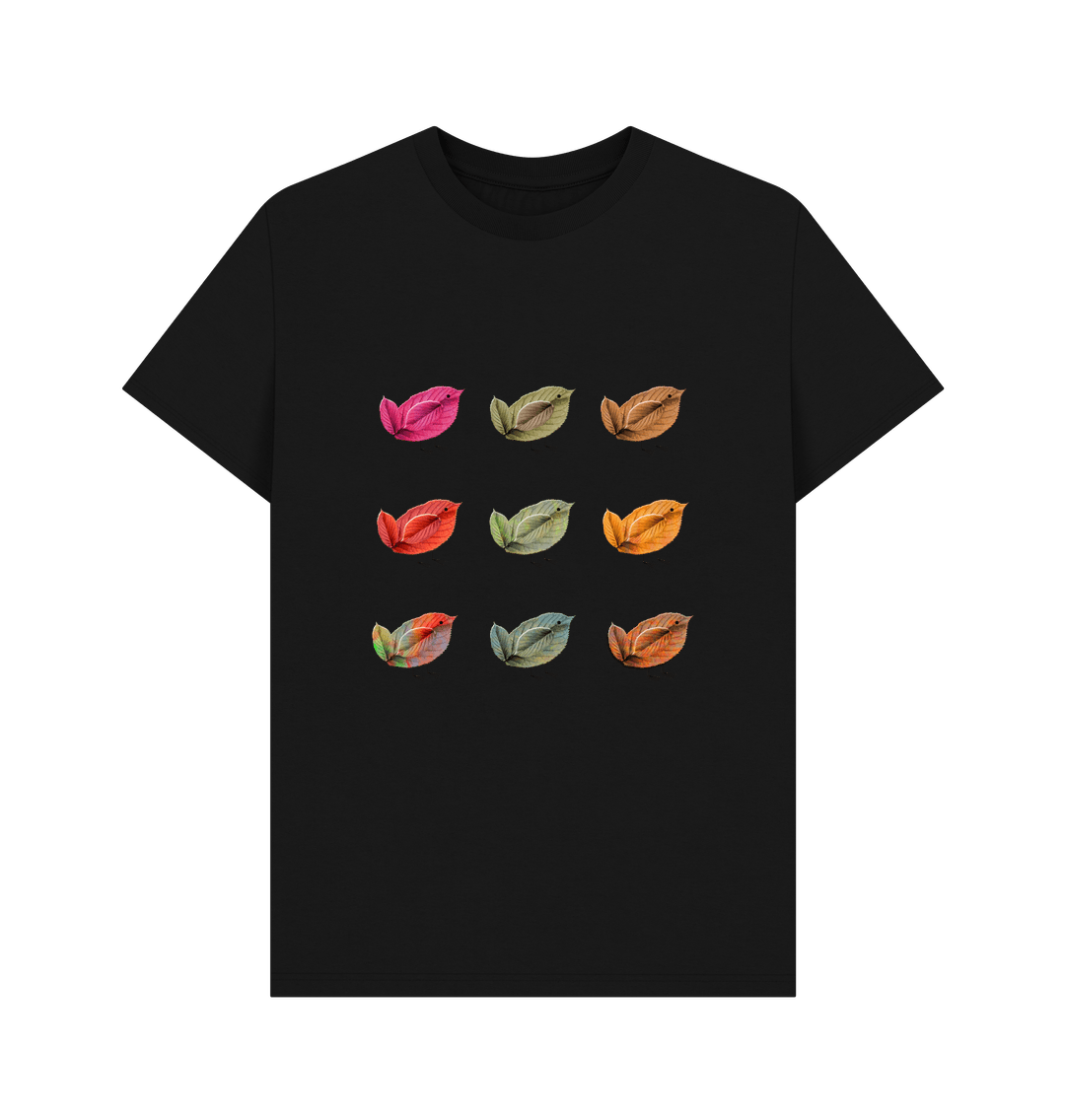 Black Autumn Birds Tee