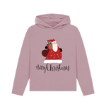 Mauve Printed Hoody Front