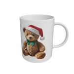 White Christmas Teddies Ceramic Mug