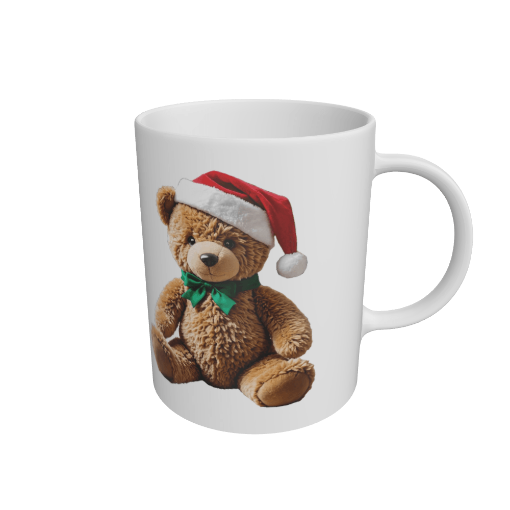 White Christmas Teddies Ceramic Mug