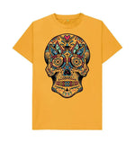 Festival Skeleton T-shirt featuring intricate festival-inspired skeleton design, perfect for celebration enthusiasts.