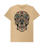 Festival Skeleton T-shirt featuring intricate festival-inspired skeleton design, perfect for celebration enthusiasts.