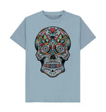 Festival Skeleton T-shirt featuring intricate festival-inspired skeleton design, perfect for celebration enthusiasts.