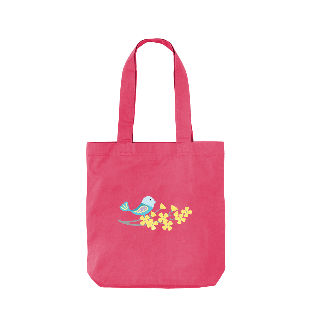 Spring Twill Tote bag showcasing durable fabric and stylish design, perfect for seasonal fashion and everyday use.