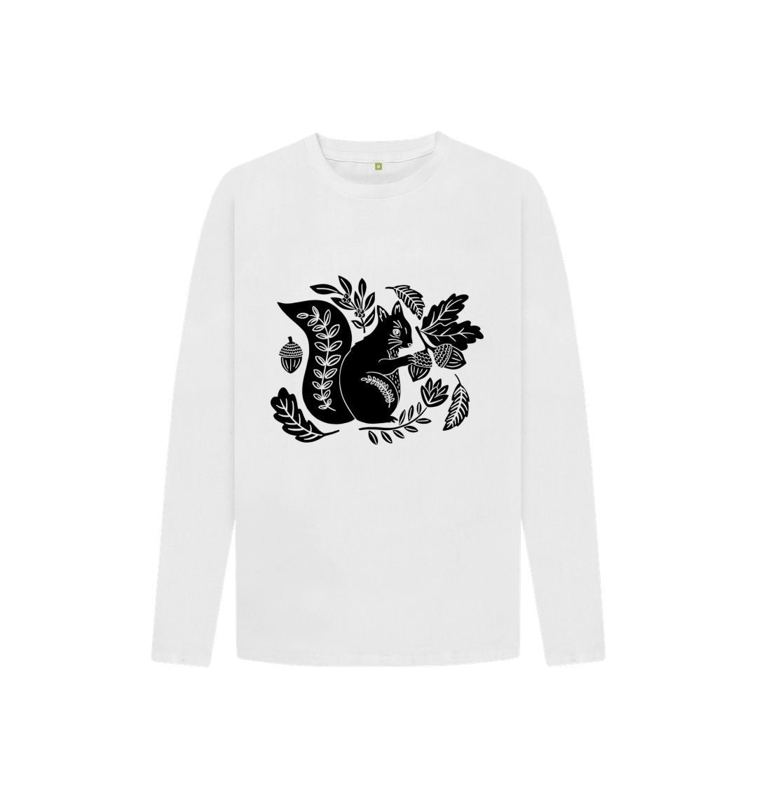 White Squirrel Long Sleeve Tee